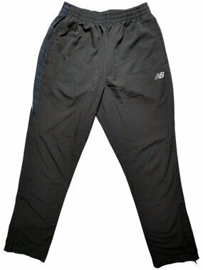 New Balance Men's Black Zip Ankle Athletic Track Pants M Medium